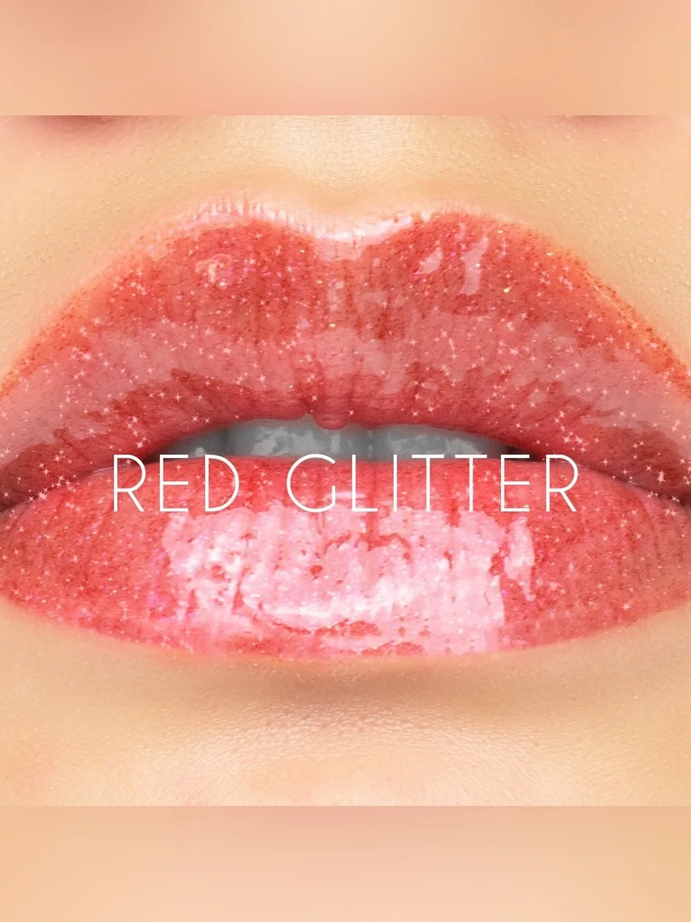 SeneGence Red Glitter Lip Gloss LipSense New and Sealed Full Size Shimmer Color